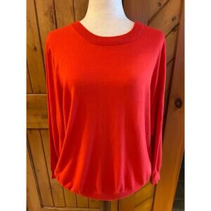 JCrew Tippi Merino Wool  Sweater Size 2X Holiday Red Berry NWOT